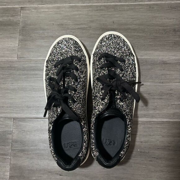 UGG Women’s Zilo Glitter Platform Sneakers Size 7.5 Sparkly Casual Streetwear - Picture 6 of 6